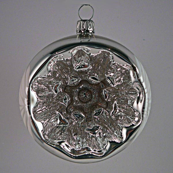 Reflexglaskugel mit Wölbung 7 cm