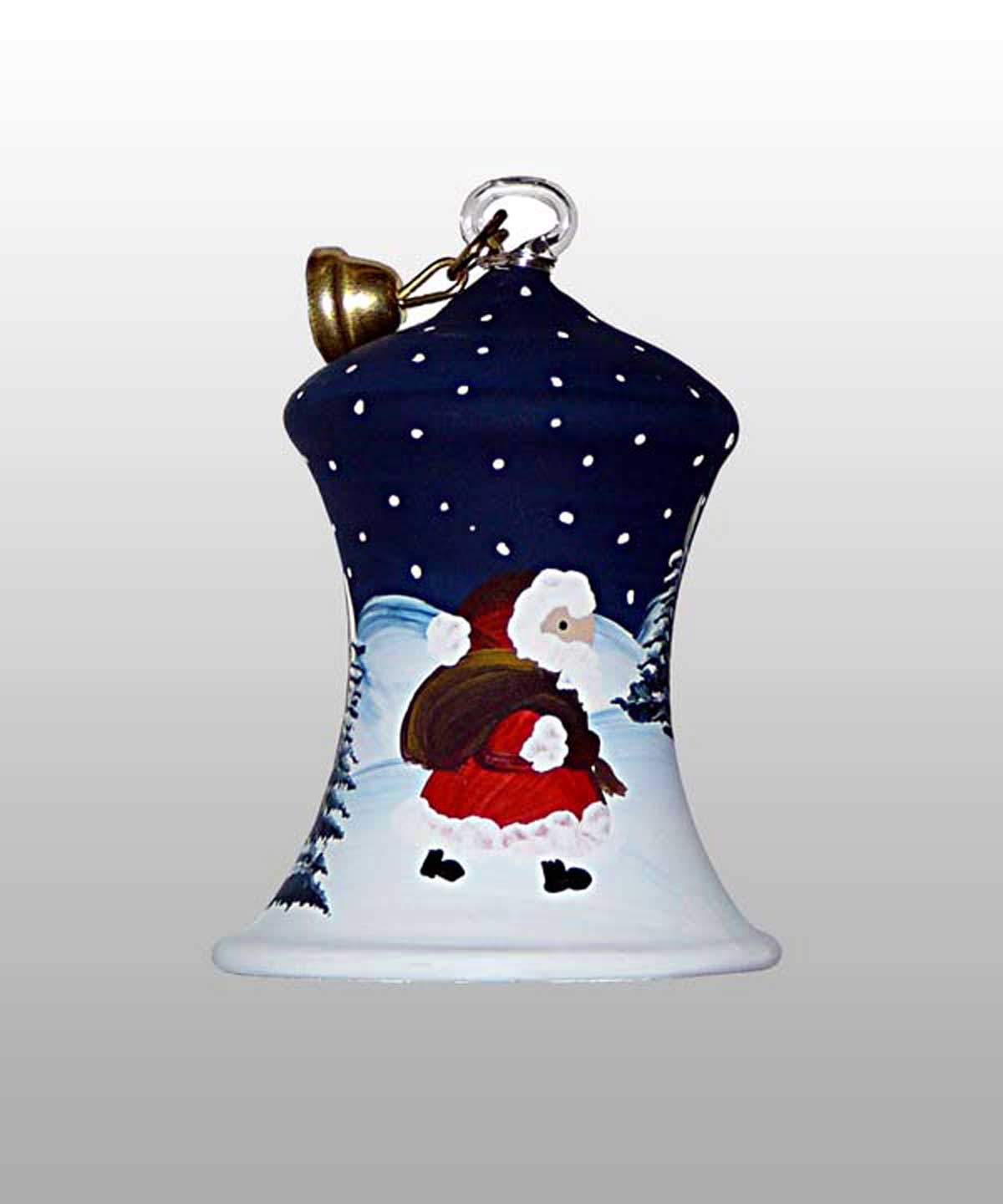 Weihnachtsmann Glasglocke