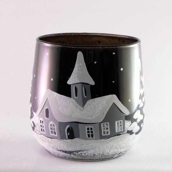 Windlichtbecher klein-Schwarz