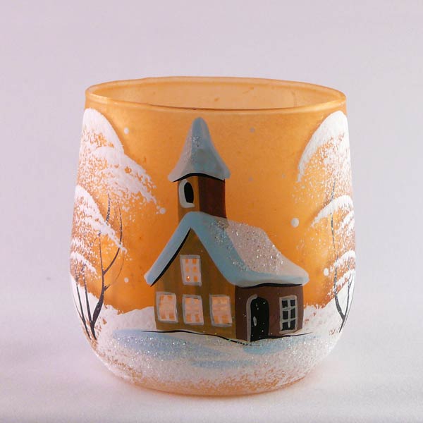 Windlichtbecher klein-Gold
