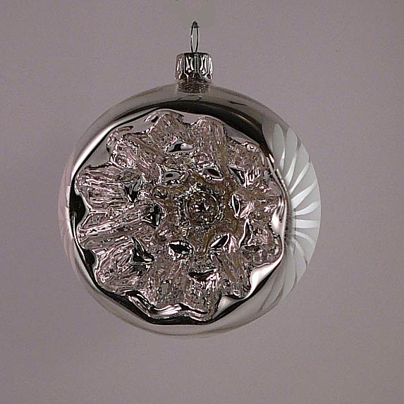 Reflexglaskugel mit Wölbung 7 cm