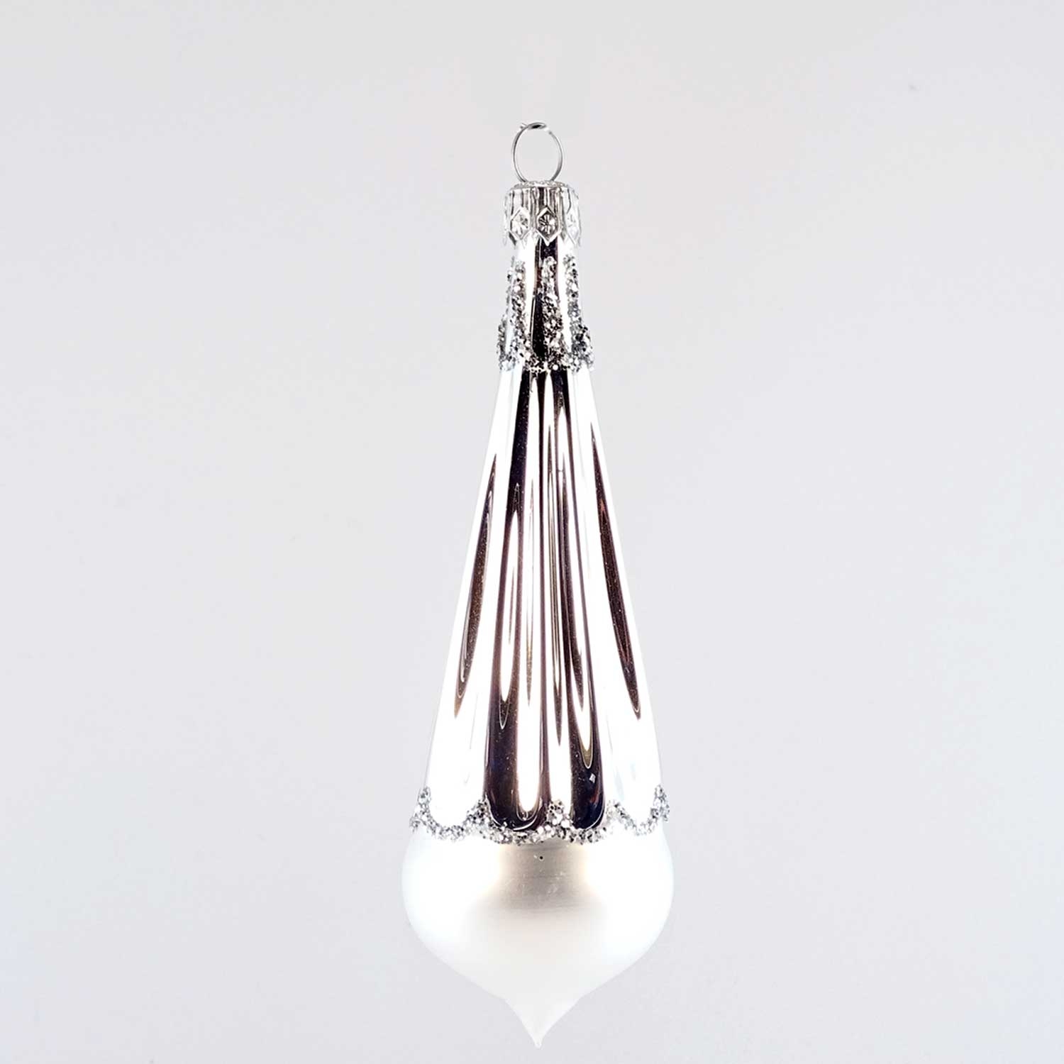Lauschaer Glasschmuck Ornament Tropfen